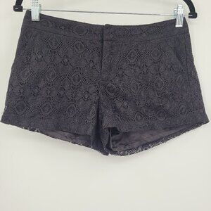 Guess Los Angeles Dressy Black Lace Mini Shorts